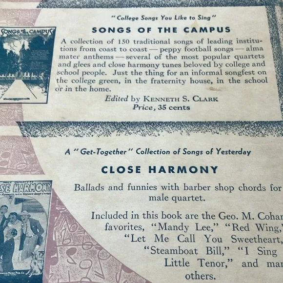 THE  COWBOY SINGS COPYRIGHT 1932 SONGS OF THE RANCH AND RANGE WESTERN FRONTIER - Picture 10 of 17